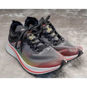 Nike Zoom Fly SP Black Lucid Green Red Running Shoes Mens 12 BV6105-001 NEW